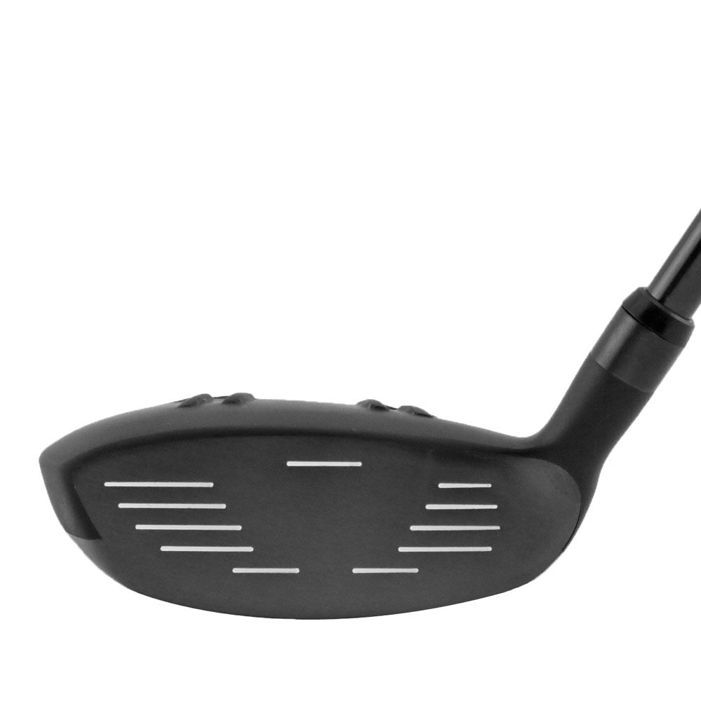 Z Force Z-65 hybrid clubhead shown face-on, with a dark grooved hitting face and a shallow rounded profile